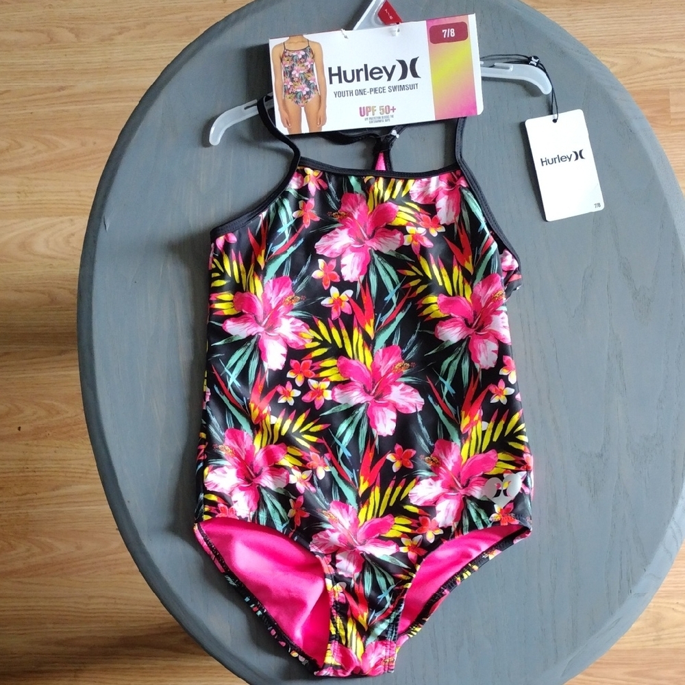Hurley Youth Floral One-Piece Swimsuit